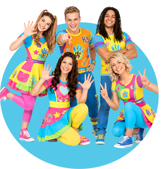 The Hi-5 cast together for the Song of the Week